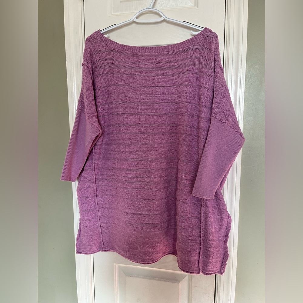 ANTHROPOLOGIE Pilcro Oversized Sweater Lavender Tunic XS b3 - Picture 5 of 7